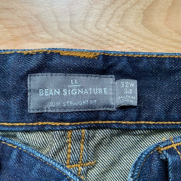 L.l.Bean Signature Slim Straight Jeans - Picture 5 of 7